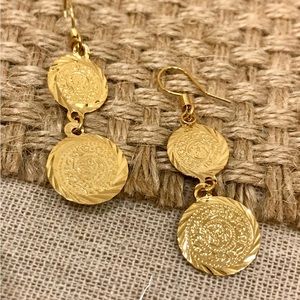 Lira Earrings, Coin Earrings, Dangle and dangle earrings, Middle East Jewelry
